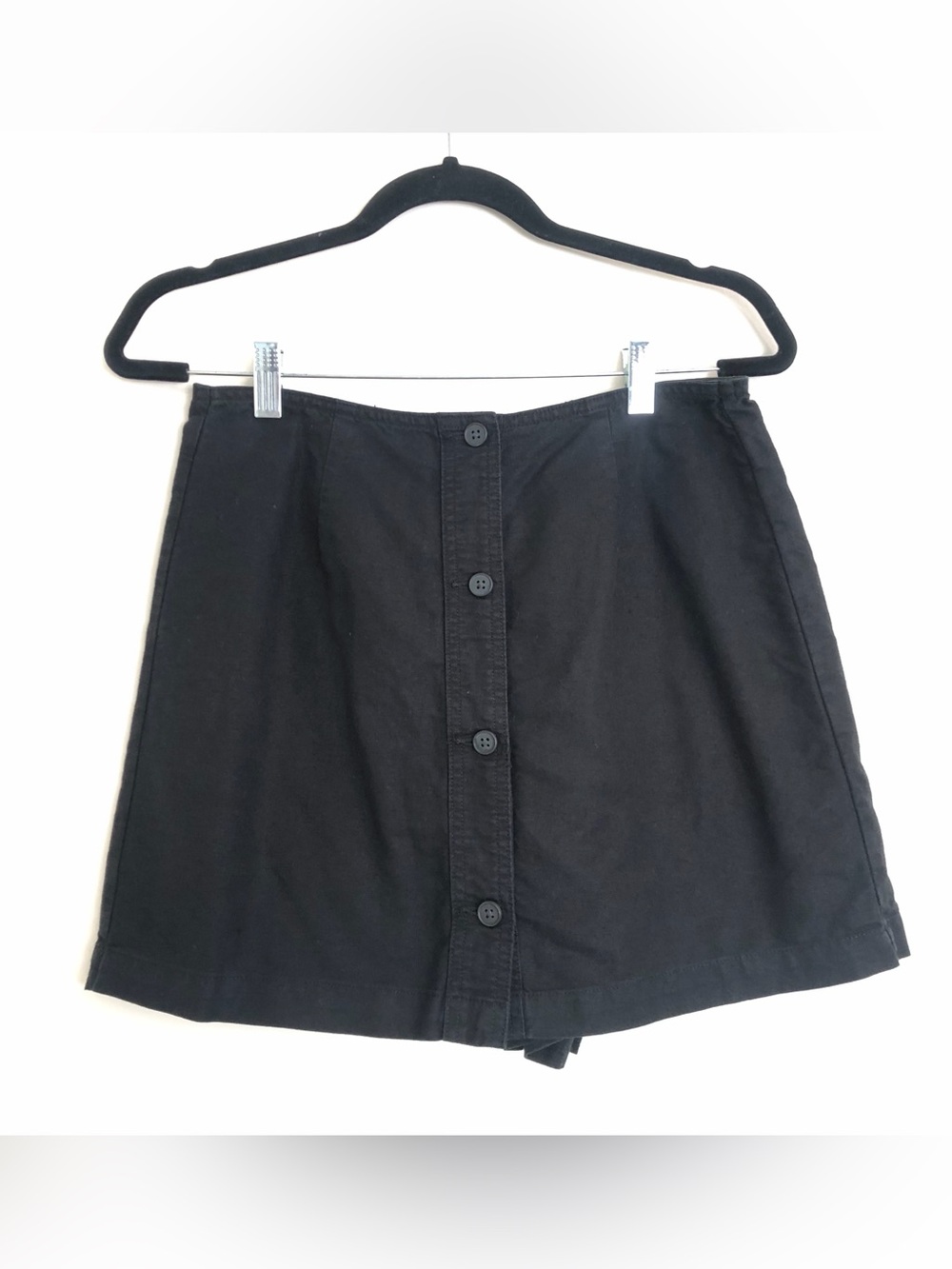 Gap Skort Linen Skirt Shorts Black Size 4 Minimal Resort